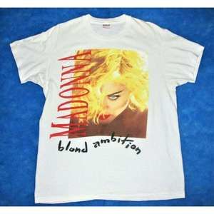 Rare 1990 Madonna Blonde Ambition Concert Tour Unisex T Shirt